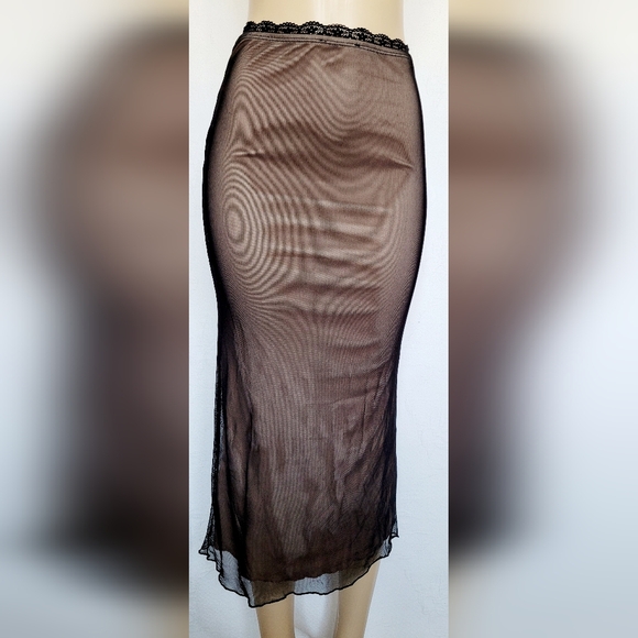 London Rose Women's Tulle Pull On Stretch Skirt Nude Lining Comfy Small - Picture 5 of 16